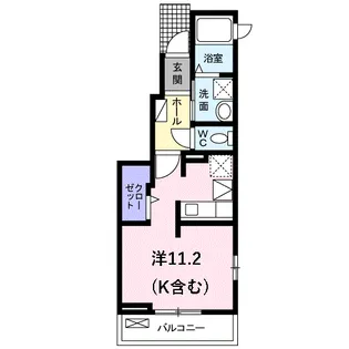 プロミネントⅡ【101号室】の間取り