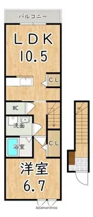 ブローテ【2階】の間取り