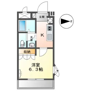 TOPIA【201号室】の間取り