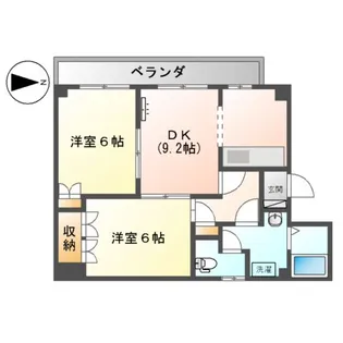 コンフォール吉村【207号室】の間取り