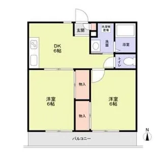 エステートピアVハヤノIII【2階】の間取り