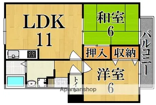ウインドー谷口【1階】の間取り