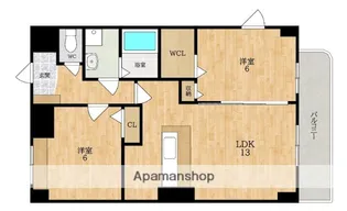 奈良県大和郡山市筒井町【マンション】の間取り