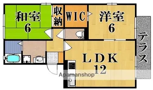 リビングタウン木津南 A棟【1階】の間取り