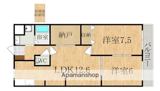 アベニール【205号室】の間取り