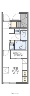 レオパレスナップ シャンブル【1階】の間取り