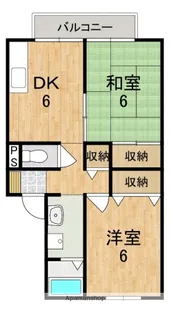 ヴァン・ヴェールIパートIII【1階】の間取り