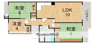 三条町住宅 1号棟【5階】の間取り