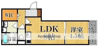 BIZET中筋【3階】の間取り