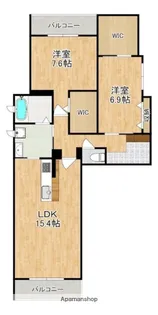 ミルフィーユ宮前【3階】の間取り