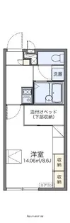 レオパレス俵口ヒルズ【1階】の間取り