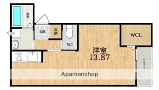 プレステ柳2丁目壱番館【3階】の間取り