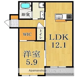 シャーメゾン西大寺【2階】の間取り