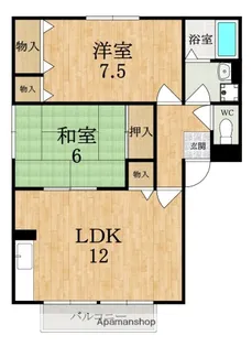 プリシェ加茂【2階】の間取り
