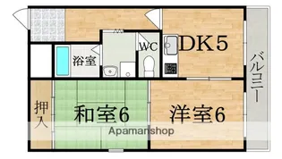 インナミマンション【4階】の間取り