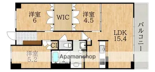 ルネ富雄【2階】の間取り