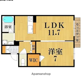 ボヌール メゾン【1階】の間取り