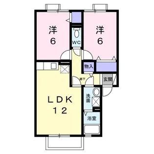 ボヌールA【2階】の間取り