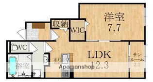 ミルキーコート【102号室】の間取り
