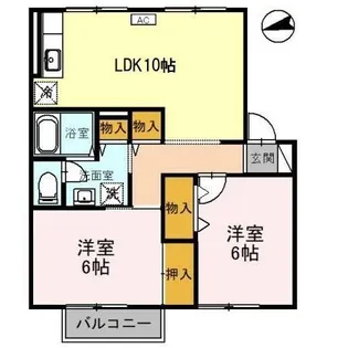 グランシャリオ【1階】の間取り