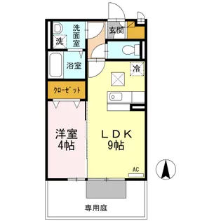 セゾン ソレイユ【1階】の間取り