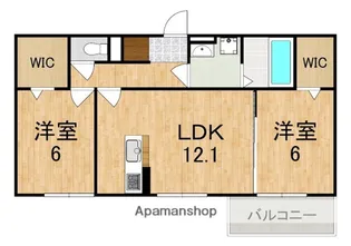 プラミシア【2階】の間取り