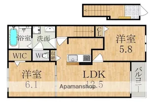 クラッシー ハウス【2階】の間取り