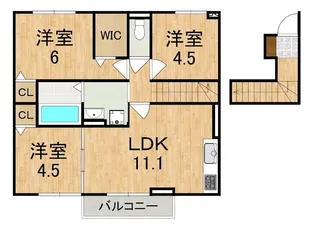 エトワール【2階】の間取り