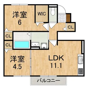 エトワール【1階】の間取り