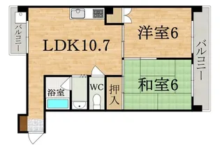 ザ・ノウブルマンション貴人館【1階】の間取り