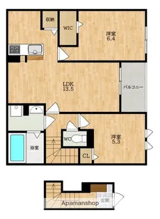 ゴールドメゾン【2階】の間取り