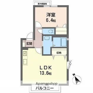 ユーエムアイリスコート【2階】の間取り