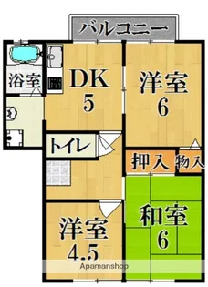 サンコート新大宮B【2階】の間取り