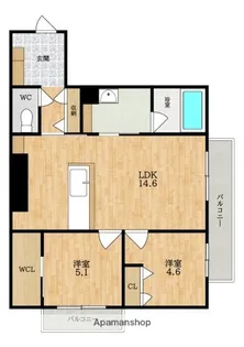 サニーサイドリュクス【2階】の間取り