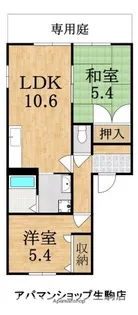 サニーヒル田原B【101号室】の間取り
