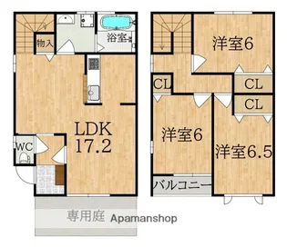 リビングタウン学園北C【1階】の間取り