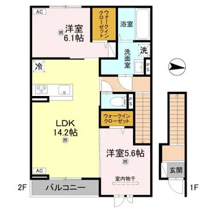アムフル【2階】の間取り