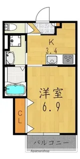 クレアール五位堂【2階】の間取り