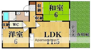 アルカディア A棟【1階】の間取り