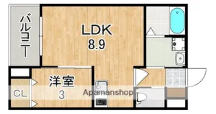 ジーメゾン奈良大安寺【1階】の間取り