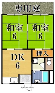 ハイツ四条大路A【1階】の間取り