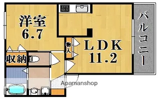 ブルーム州見台【2階】の間取り