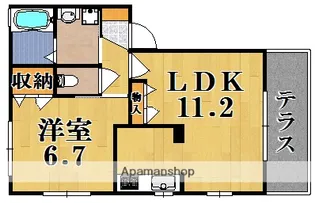 ブルーム州見台【1階】の間取り
