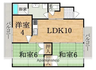 第2サンコウハイツ【3階】の間取り