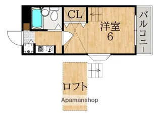 シティパレスあやめ池Pー3【2階】の間取り