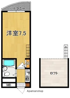 シティパレス郡山P1B【1階】の間取り