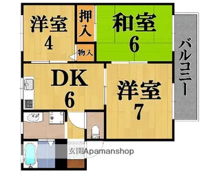 ジョイコートB【1階】の間取り