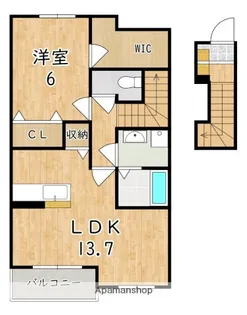 ロイヤルパレス【2階】の間取り
