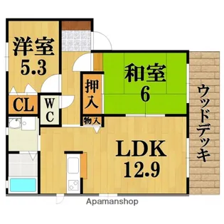 プリムローズ1番館【1階】の間取り