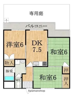 第3サンコウハイツ【1階】の間取り